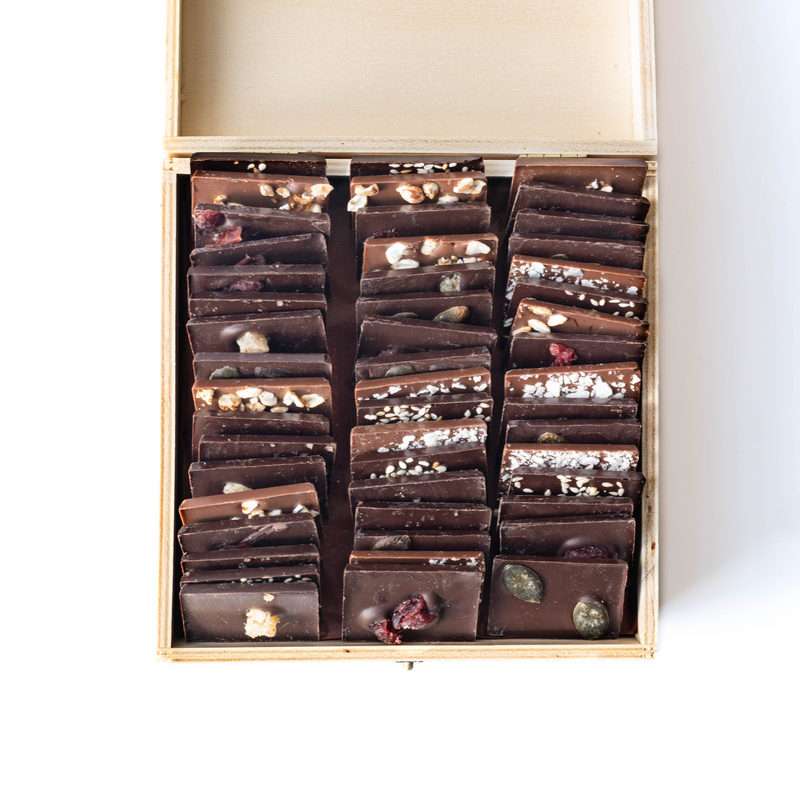 [BOI100MIN] Boîte bois de 100 mini tablettes