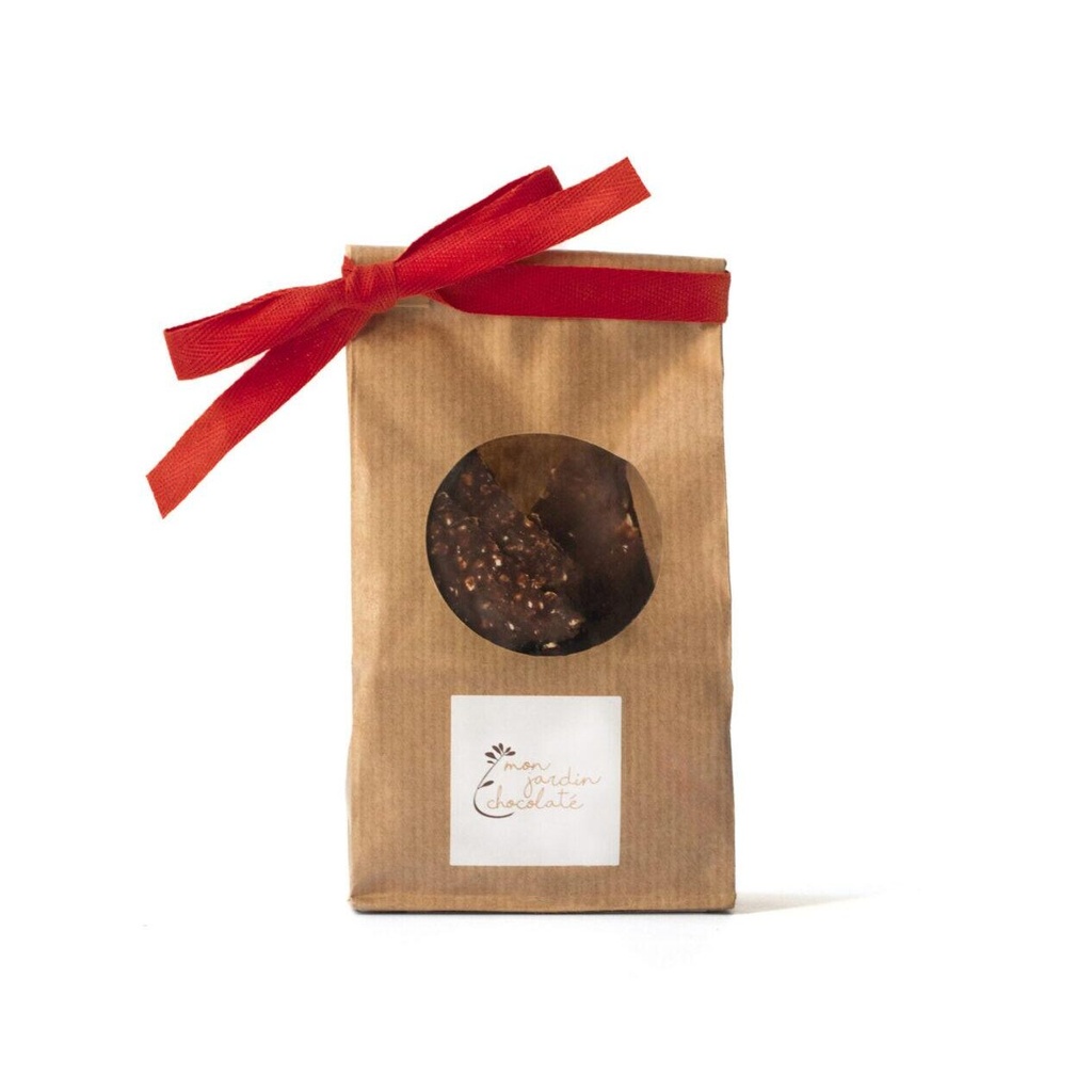 Plaques chocolat noir et noisettes sachet de 150 g