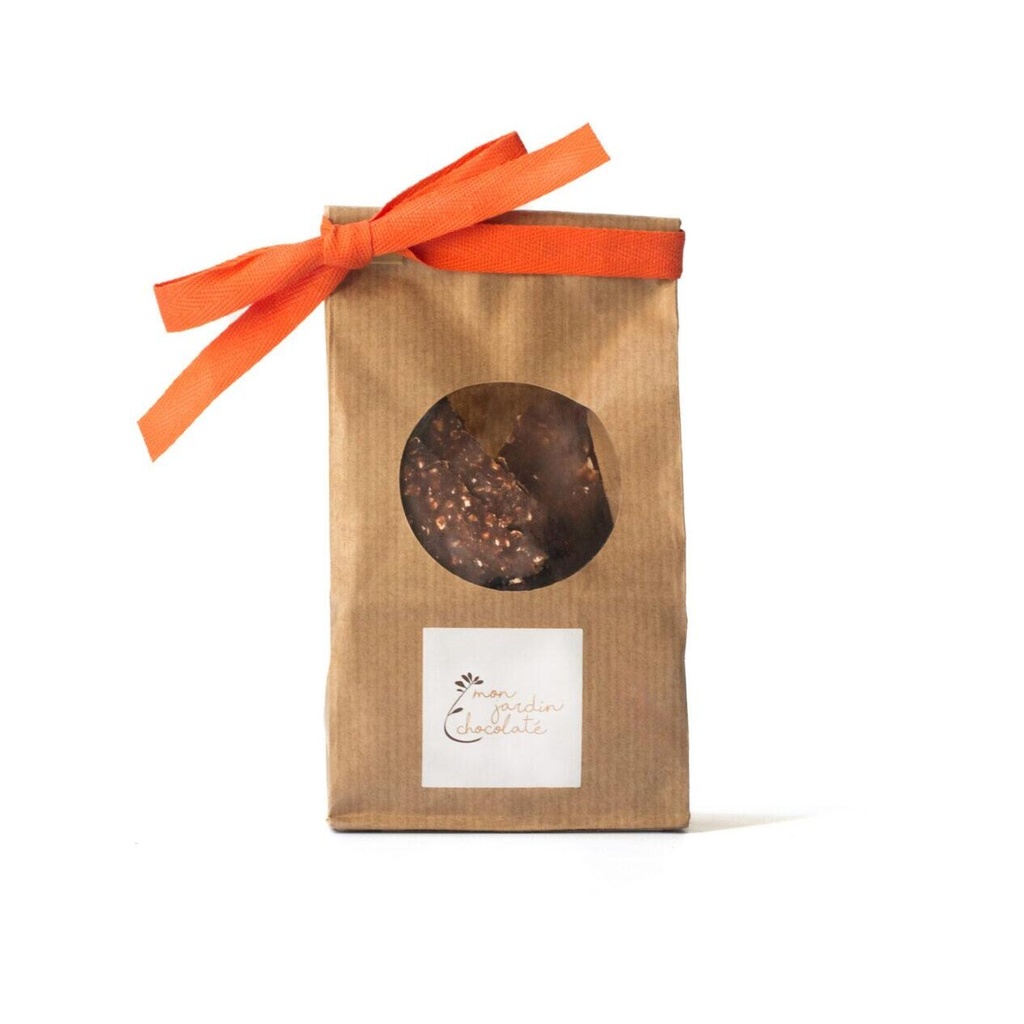 Plaques chocolat noir, chocolat au lait et noisettes - sachet de 150 g