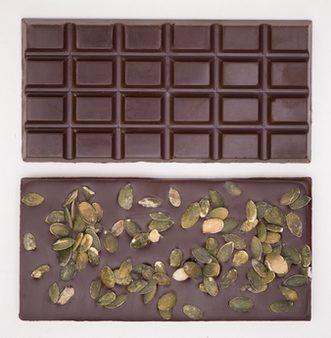 Tablette chocolat noir et graines de courge