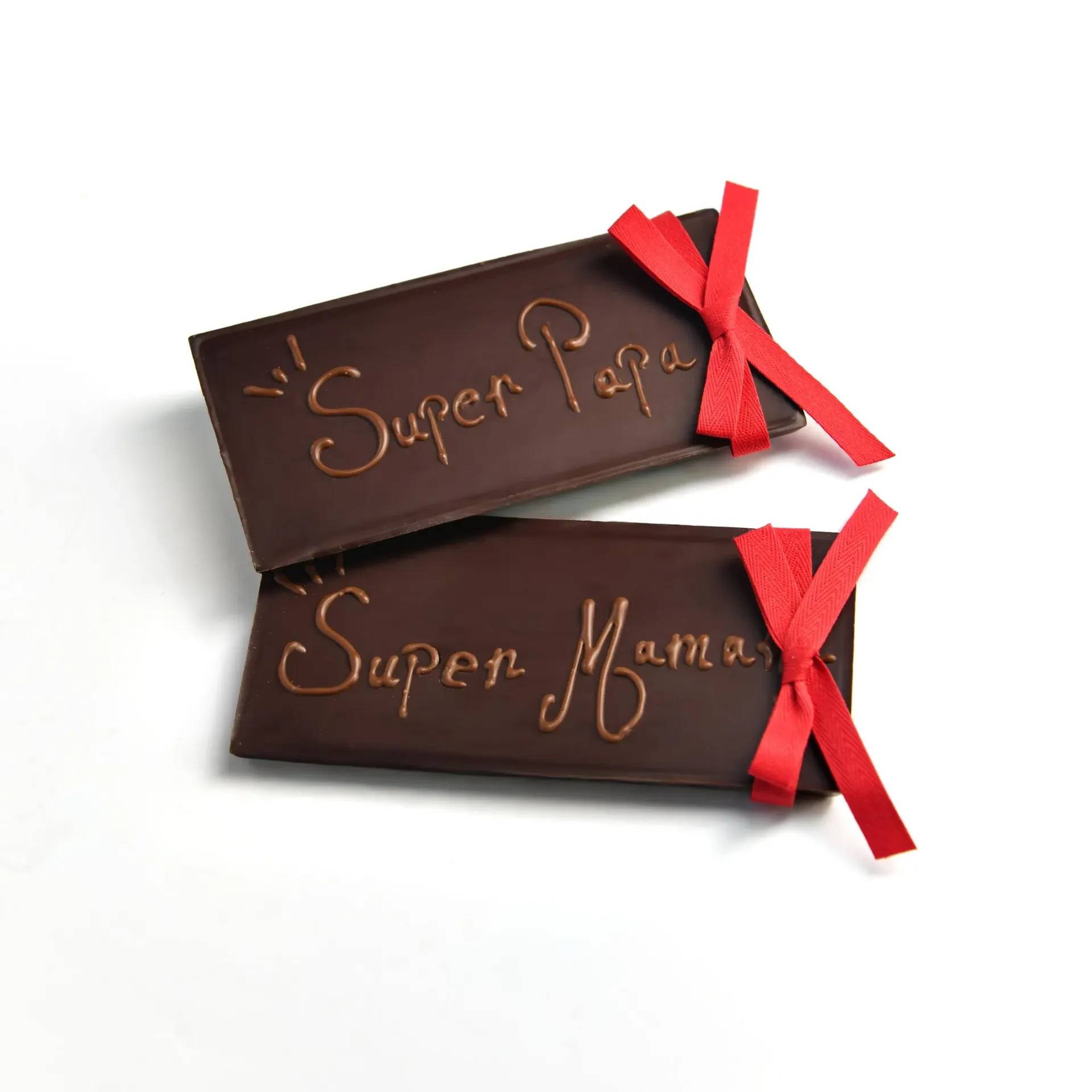 Tablette à message chocolat noir