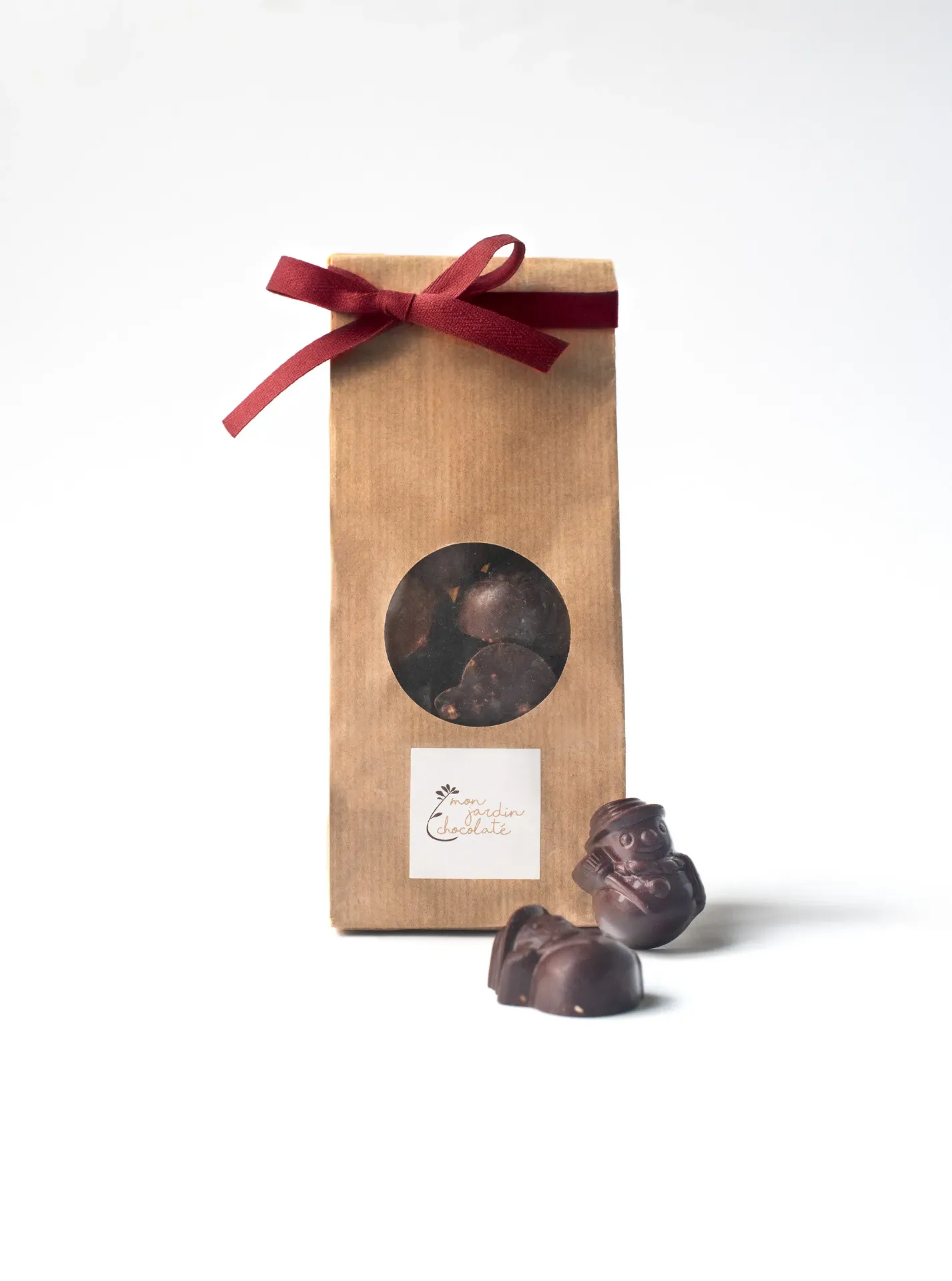 Bonhommes à croquer chocolat noisettes noir