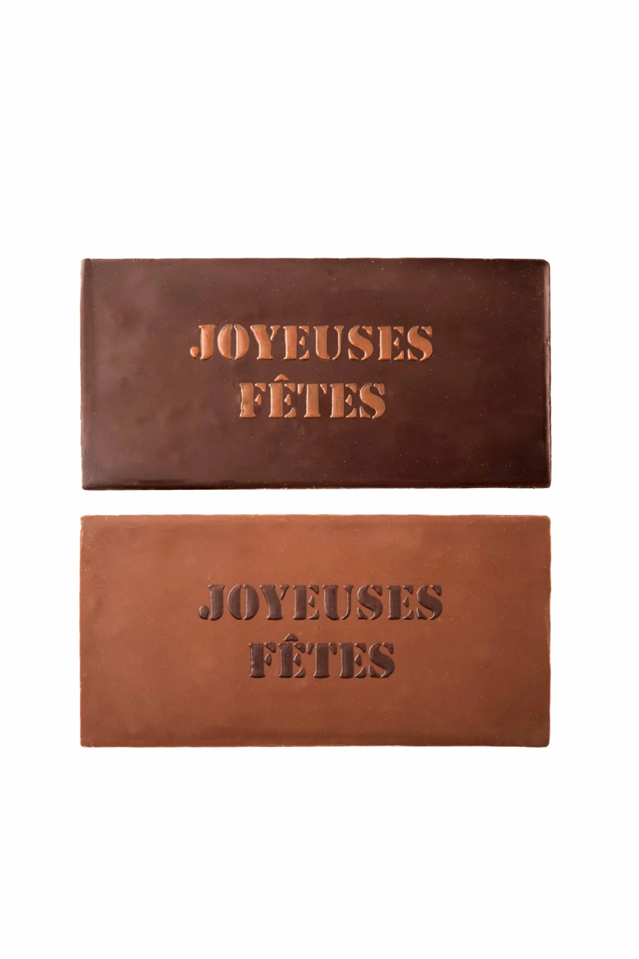 Tablette à message chocolat au lait