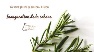 inauguration de la cabane mon jardin chocolate