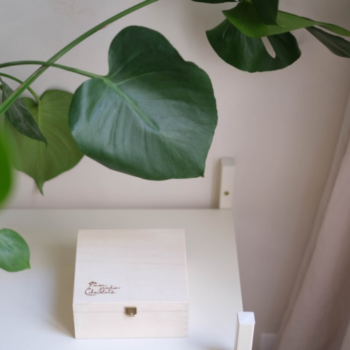 Boite de chocolats en bois