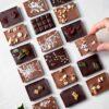 Les chocolats du calendrier de l'Avent de Noël.