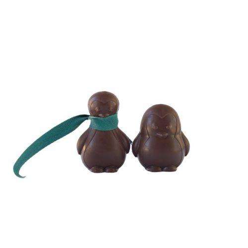 couple de pingouins au chocolat au lait