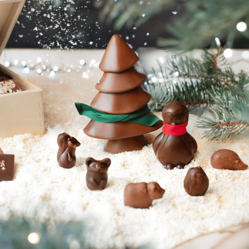 Collection de chocolat de noel