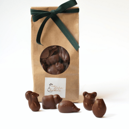 Petits animaux au chocolat au lait