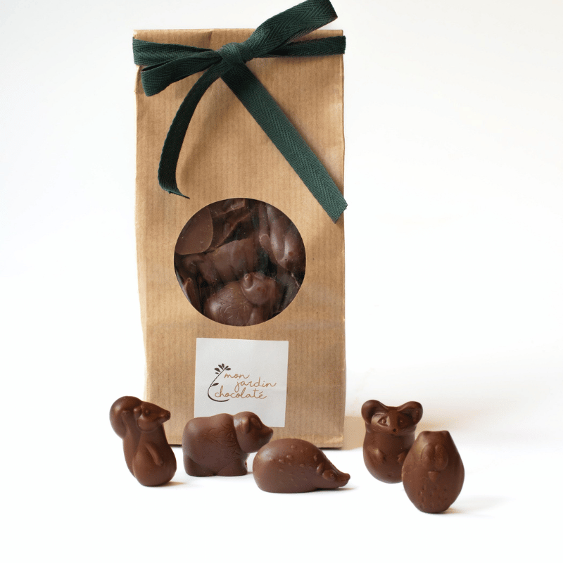 Petits animaux au chocolat au lait