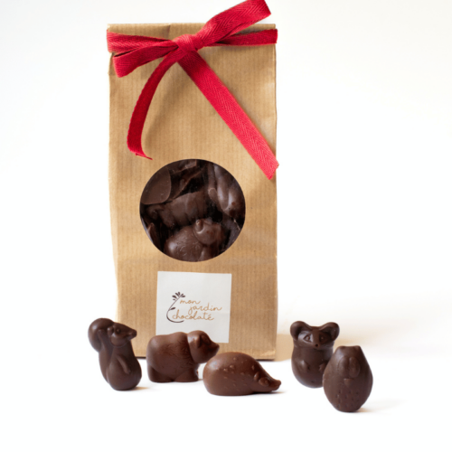 Petits animaux au chocolat noir