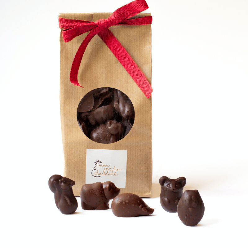 Petits animaux au chocolat noir